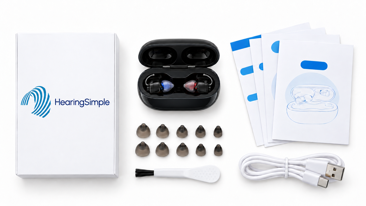 Everything in the HearingSimple box